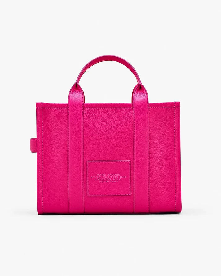 The Leather Medium Tote Bag, Lipstick Pink MarcJacobsOutlet