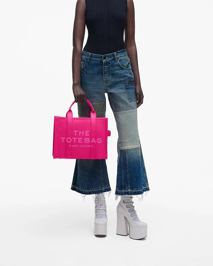 The Leather Medium Tote Bag, Lipstick Pink MarcJacobsOutlet