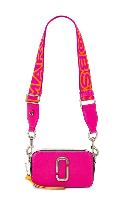 The Snapshot Hot Pink Multi Leather Camera Bag MarcJacobsOutlet